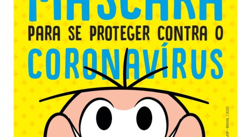 Turma da Mônica: Como usar máscara para se proteger contra o coronavírus